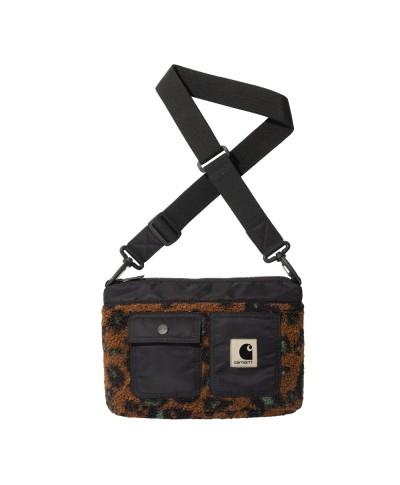 Carhartt WIP ORLA STRAP BAG CAMO LEO JACQUARD, TAMARIND/ BLACK