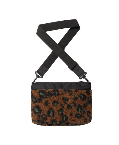 Carhartt WIP ORLA STRAP BAG CAMO LEO JACQUARD, TAMARIND/ BLACK