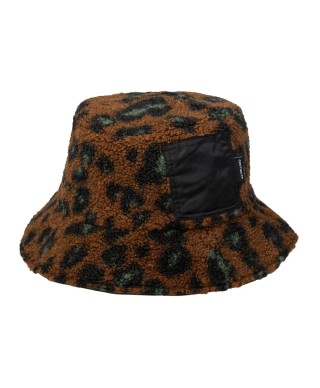 Carhartt WIP ORLA BUCKET HAT CAMO LEO JACQUARD, TAMARIND/ BLACK