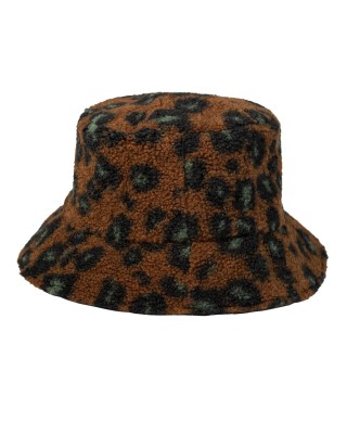 Carhartt WIP ORLA BUCKET HAT CAMO LEO JACQUARD, TAMARIND/ BLACK