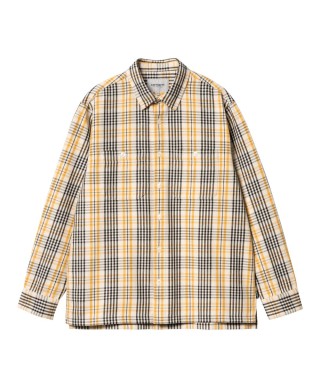 Carhartt WIP L/S MANDLIK SHIRT MANDLIK CHECK, NATURAL