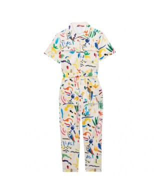 G.KERO BIRDS COLORS JUMPSUIT